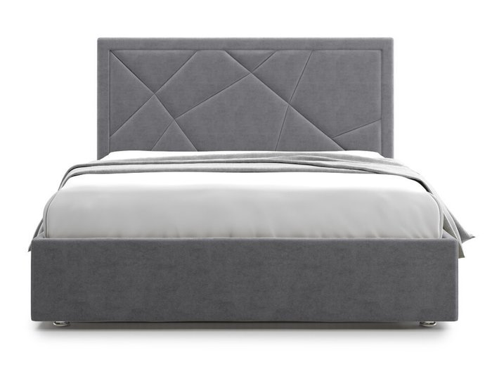 Кровать Premium Milana 3 160х200 серого цвета с подъемным механизмом - купить Кровати для спальни по цене 58000.0