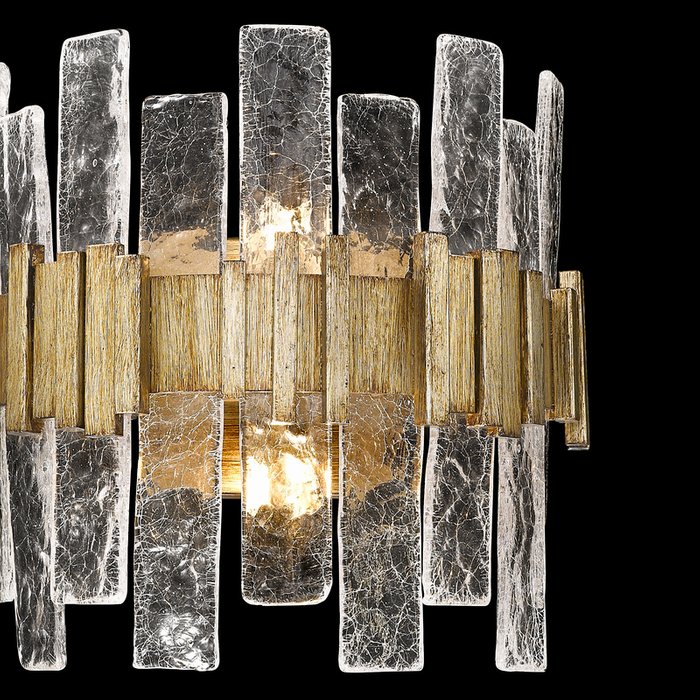 Настенный светильник из множества стеклянных пластин - лучшие Бра и настенные светильники в INMYROOM