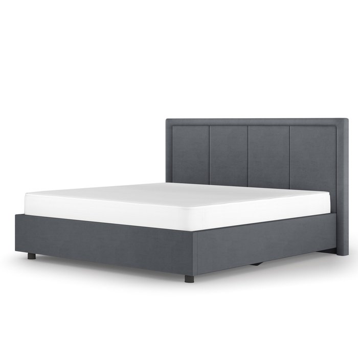 Кровать-8М 160х200 темно-серого цвета с подъёмным основанием  - купить Кровати для спальни по цене 36081.0