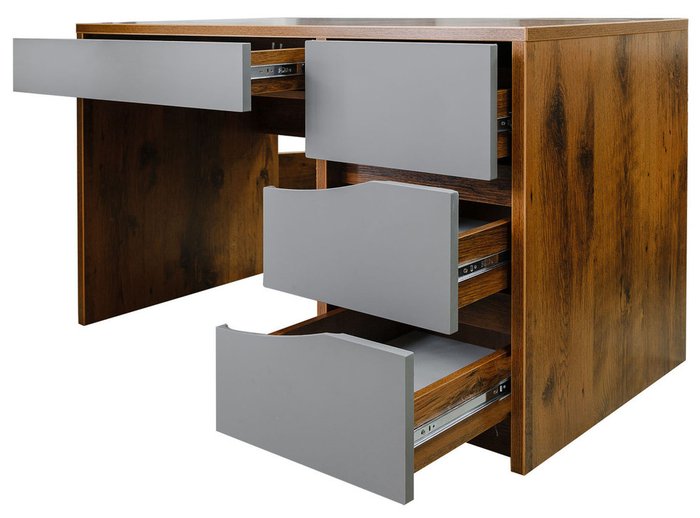 Стол письменный Монако серо-коричневого цвета - купить Письменные столы по цене 17800.0