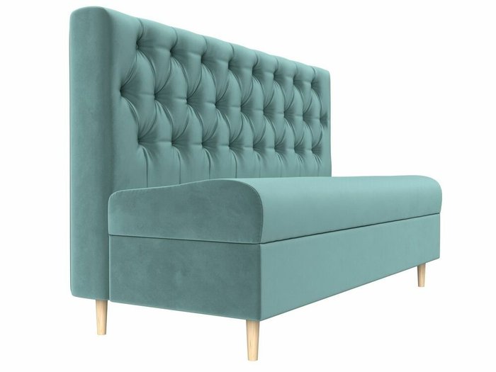 Прямой диван Бремен бирюзового цвета - лучшие Прямые диваны в INMYROOM