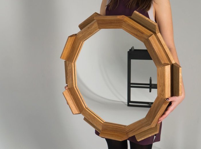 Настенное круглое зеркало Kupus 6  - лучшие Настенные зеркала в INMYROOM