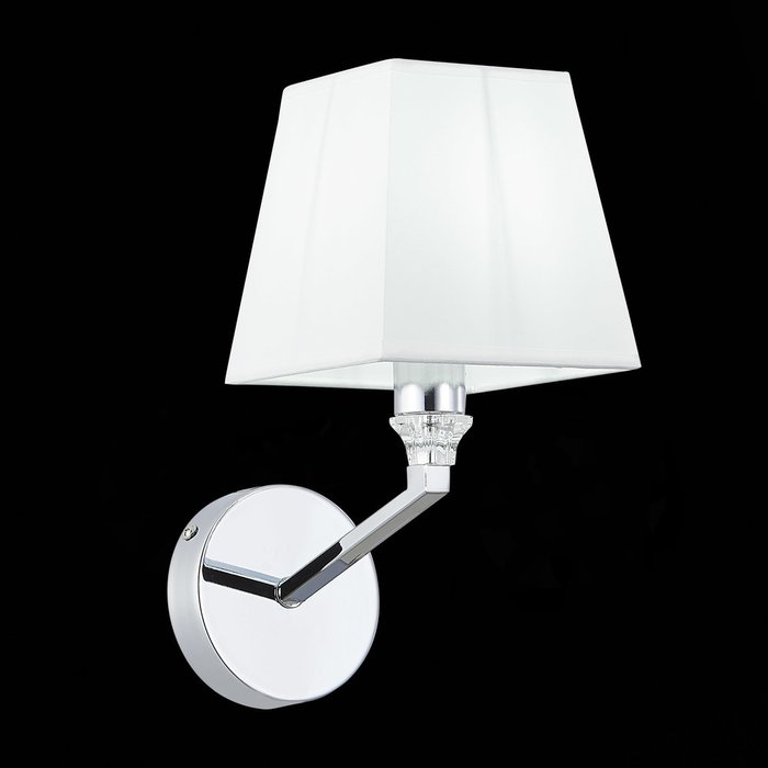 Светильник настенный Хром/Белый E14 1*40W GRINDA - лучшие Бра и настенные светильники в INMYROOM