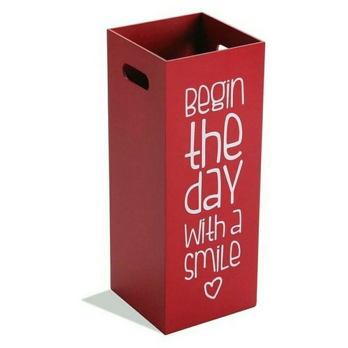 Корзина для зонтов Begin The Day With a Smile Деревянный MDF (21 x 53 x 21 cm)