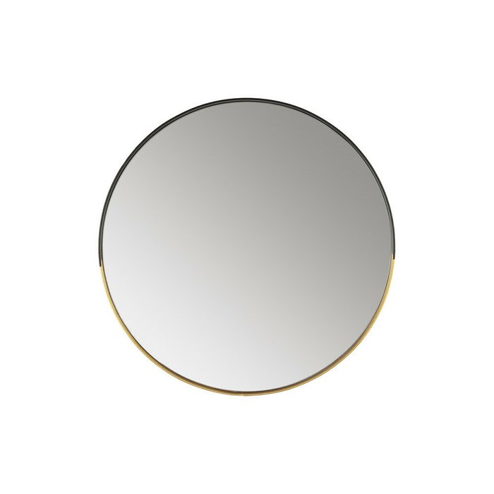 Зеркало настенное Орбита М в черно-золотой раме