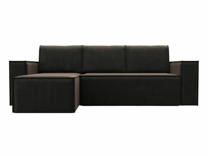 Угловой диван-кровать Куба коричневого цвета левый угол - купить Угловые диваны по цене 58999.0