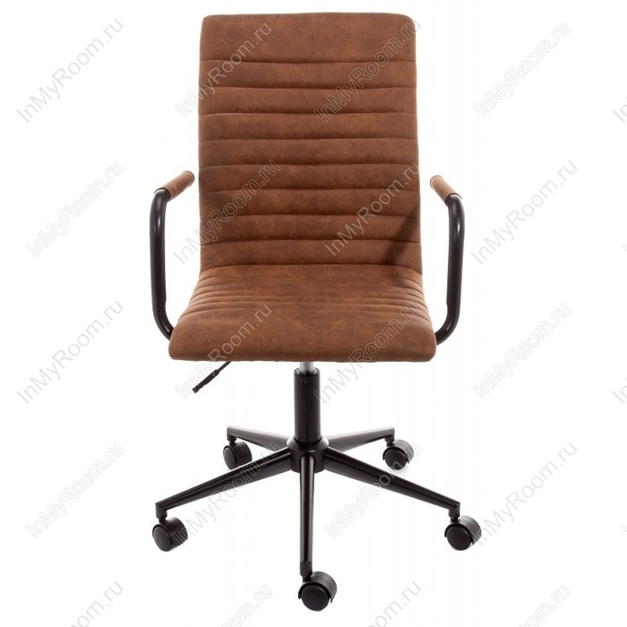 Компьютерное кресло Midl arm коричневого цвета - купить Офисные кресла по цене 6900.0