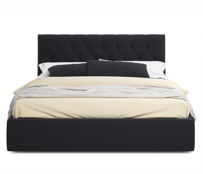 Кровать Verona 180х200 с ортопедическим основанием черного цвета - лучшие Кровати для спальни в INMYROOM