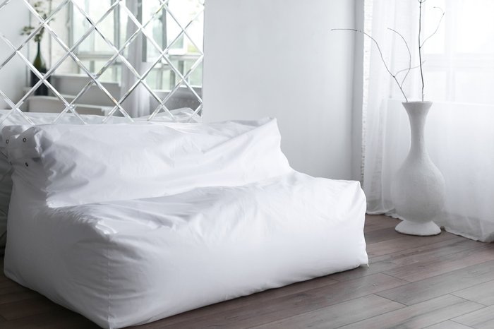 Бескаркасный диван Модерн белого цвета - купить Бескаркасная мебель по цене 7390.0