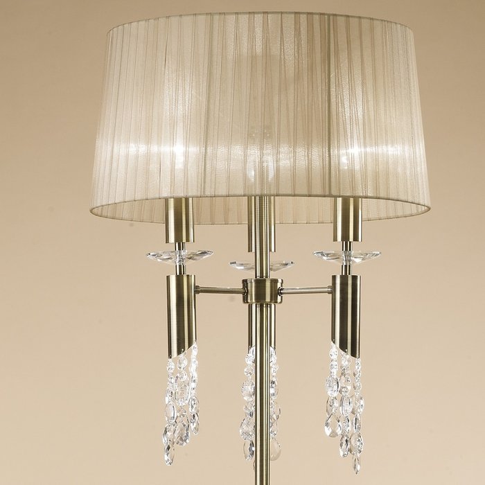 Торшер Tiffany Bronze 3889 (ткань, цвет бежевый) - лучшие Торшеры в INMYROOM Торшер Tiffany Bronze 3889 (ткань, цвет бежевый) - лучшие Торшеры в INMYROOM