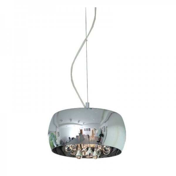 Подвесной светильник Horizon с зеркальным плафоном из хромированного металла - купить Подвесные люстры по цене 16090.0