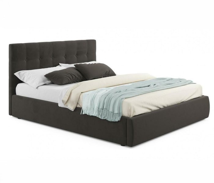 Кровать с подъемным механизмом Selesta 160х200 коричневого цвета