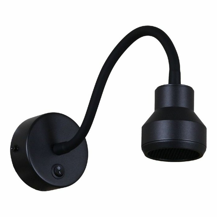Бра 86203-9.2-001MN LED5W BK (металл, цвет черный) - лучшие Бра и настенные светильники в INMYROOM Бра 86203-9.2-001MN LED5W BK (металл, цвет черный) - лучшие Бра и настенные светильники в INMYROOM
