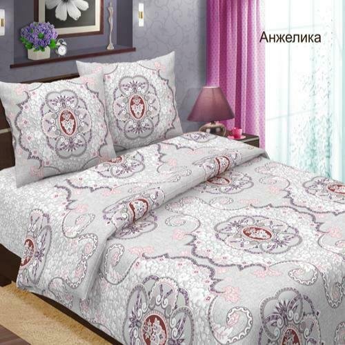КПБ 'Традиция' евро, бязь, 100 % хлопок, пл. 125 гр./кв.м., 'Анжелика' КПБ 'Традиция' евро, бязь, 100 % хлопок, пл. 125 гр./кв.м., 'Анжелика'