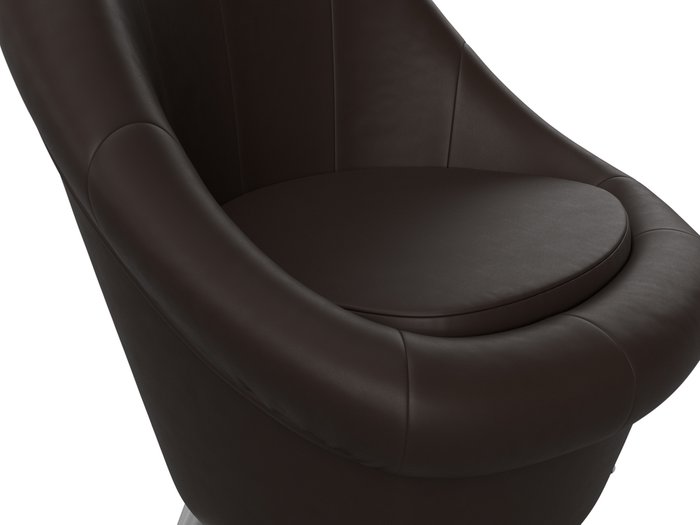 Кресло Амелия коричневого цвета (экокожа) - лучшие Интерьерные кресла в INMYROOM