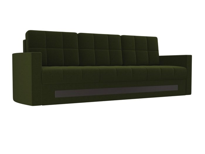 Прямой диван-кровать Белла зеленого цвета
