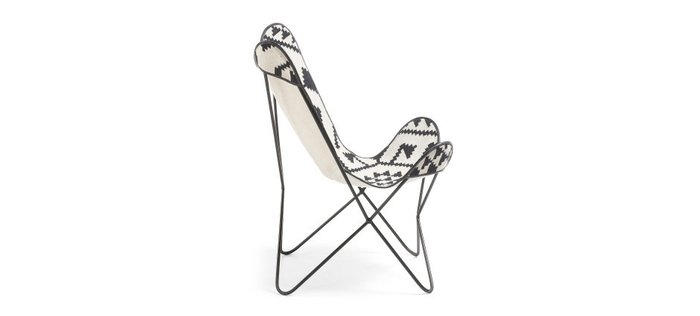  Кресло Julia Grup FLYNN черно-белое  - купить Интерьерные кресла по цене 33990.0