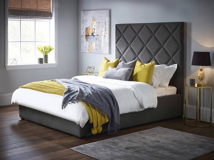 Кровать Brill с высоким изголовьем 160х200 - купить Кровати для спальни по цене 118680.0