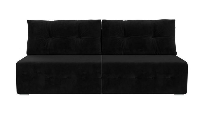 Прямой диван-кровать Лондон черного цвета - купить Прямые диваны по цене 31999.0