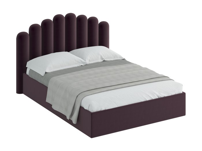 Кровать Queen Sharlotta фиолетового цвета 160х200 с подъемным механизмом