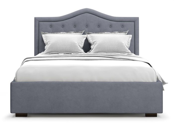 Кровать с подъемным механизмом Tibr 160х200 серого цвета