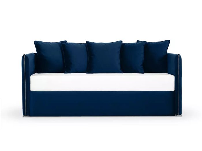 Диван-кровать Milano 90х190 темно-синего цвета - купить Кровати для спальни по цене 29900.0