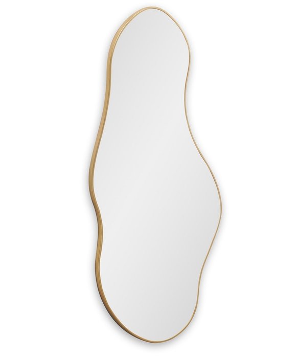 Настенное зеркало Lake в раме золотого цвета - купить Настенные зеркала по цене 19800.0