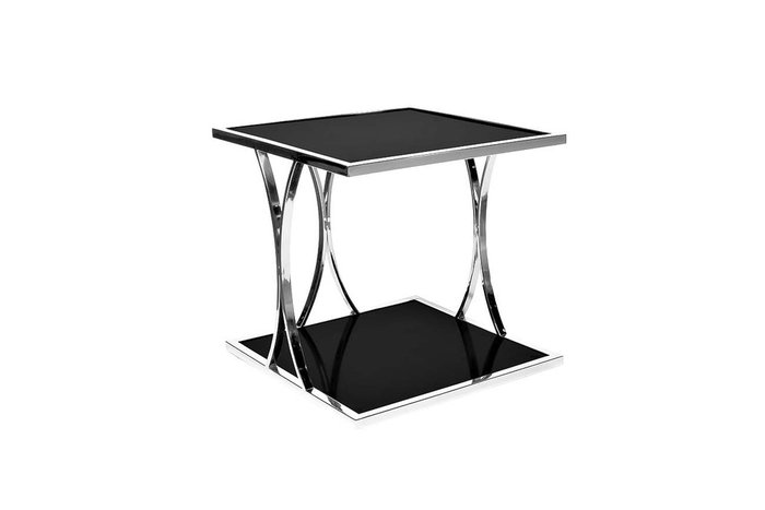 Столик из черного стекла квадратный - купить Кофейные столики по цене 17200.0