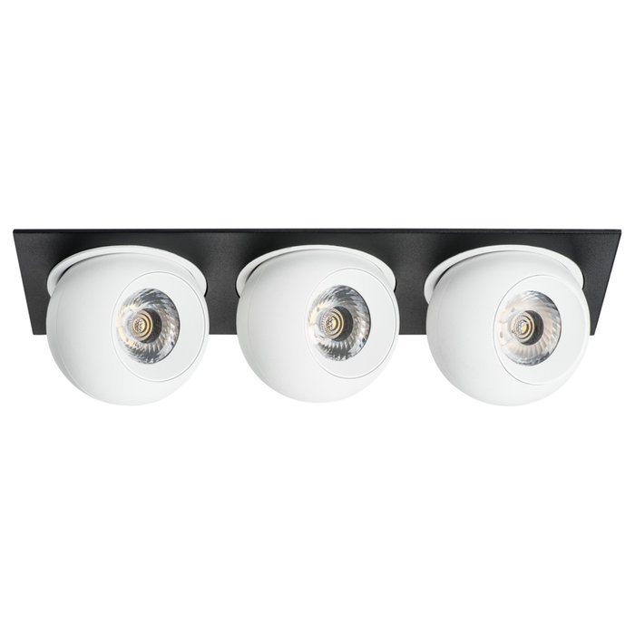 Светильник INTERO LED 9W*3 850LM*3 24G ЧЕРНЫЙ/БЕЛЫЙ 4000K (217537+217064+217064+217064) - лучшие Встраиваемые споты в INMYROOM Светильник INTERO LED 9W*3 850LM*3 24G ЧЕРНЫЙ/БЕЛЫЙ 4000K (217537+217064+217064+217064) - лучшие Встраиваемые споты в INMYROOM