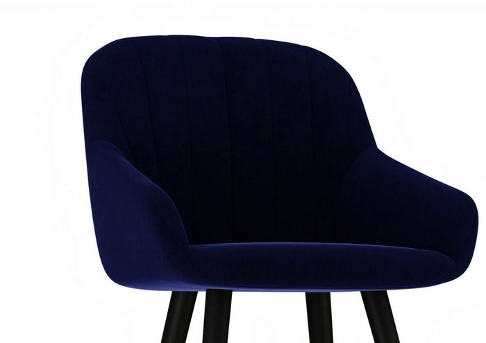 Стул полубарный Alrik темно-синего цвета - лучшие Барные стулья в INMYROOM