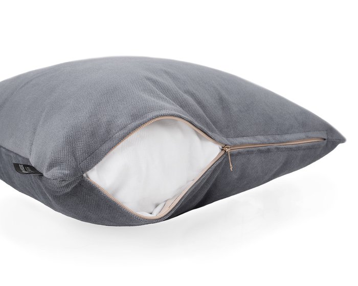 Декоративная подушка Amigo Grey 45х45 серого цвета - лучшие Декоративные подушки в INMYROOM