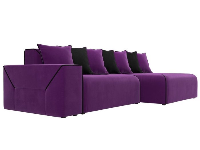 Угловой диван-кровать Кёльн фиолетового цвета правый угол - лучшие Угловые диваны в INMYROOM