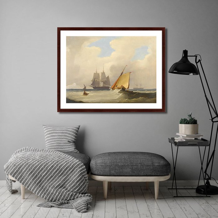 Репродукция картины The sailboat 1829 г. - лучшие Картины в INMYROOM
