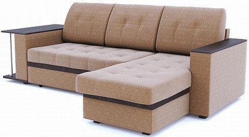 Диван-кровать угловой АТЛАНТА ткань Shaggy Mocca - купить Угловые диваны по цене 24500.0