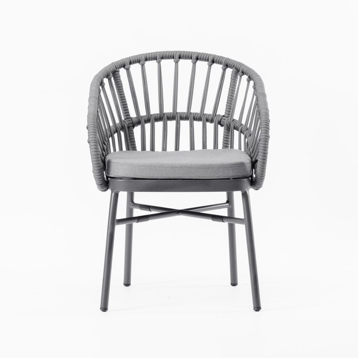 Садовый стул Валенсия темно-серого цвета - купить Садовые стулья по цене 20900.0