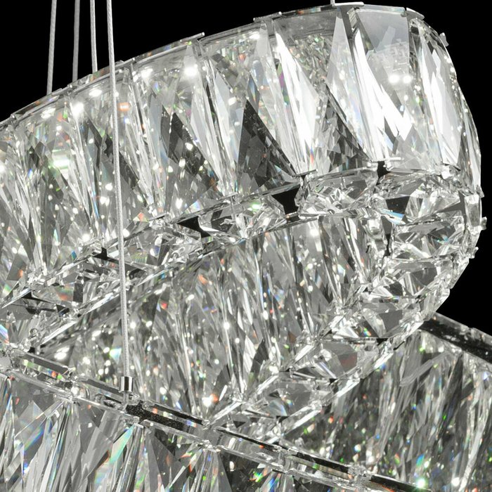 Подвесной светодиодный светильник Гослар из высококачественного хрусталя - лучшие Подвесные светильники в INMYROOM