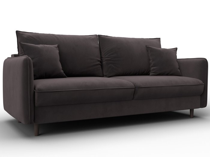 Диван-кровать Лига-064 коричневого цвета Диван-кровать Лига-064 коричневого цвета