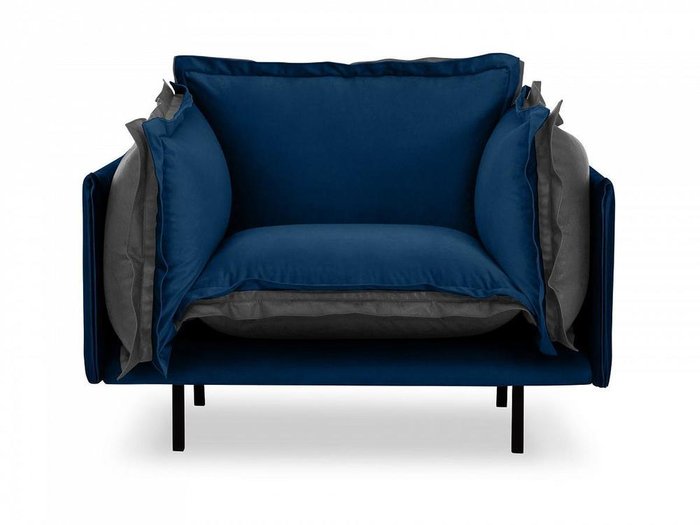 Кресло Barcelona темно-синего цвета - купить Интерьерные кресла по цене 69210.0