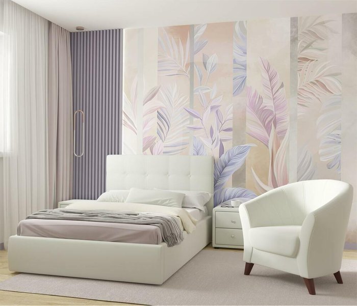 Кровать Selesta 120х200 молочного цвета - купить Кровати для спальни по цене 20000.0