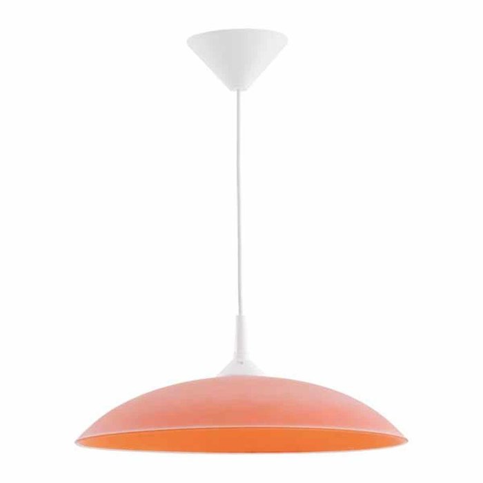 Подвесной светильник Marta с плафоном оранжевого цвета