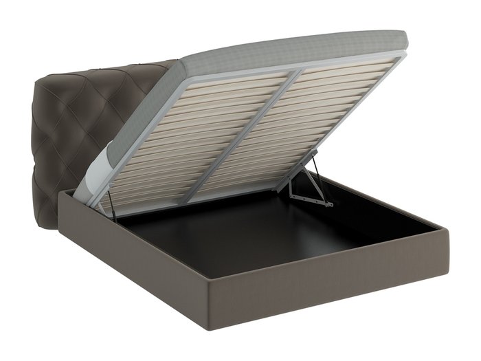 Кровать Ember серого цвета 180х200 - купить Кровати для спальни по цене 55890.0