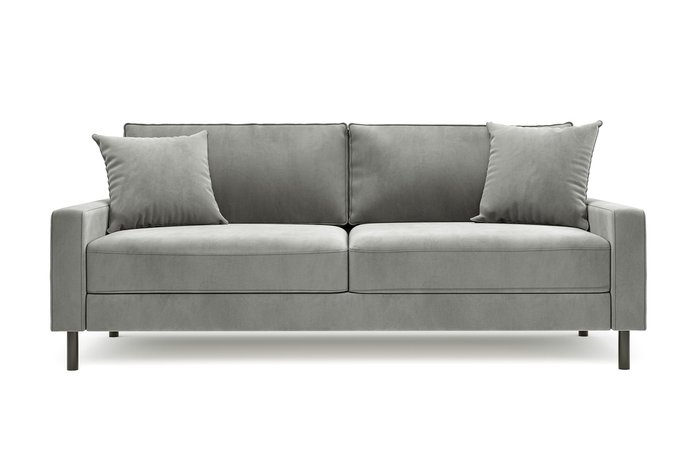 Диван Хорошее настроение серого цвета - купить Прямые диваны по цене 129990.0