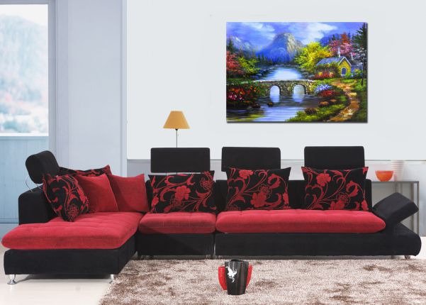 Декоративная картина на холсте: Радужные краски - купить Картины по цене 3490.0