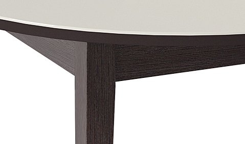 Раздвижной обеденный стол 1000 М бежево-коричневого цвета - лучшие Обеденные столы в INMYROOM