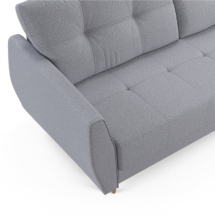 Прямой диван-кровать Raud серо-голубого цвета - лучшие Прямые диваны в INMYROOM