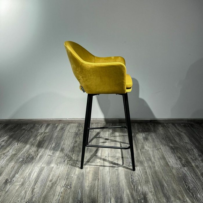 Барный стул Магриб New горчичного цвета - лучшие Барные стулья в INMYROOM