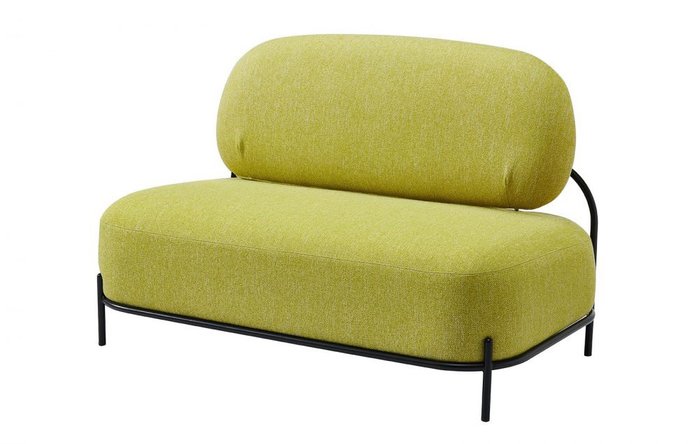 Диван Sofa желтого цвета - купить Прямые диваны по цене 53763.0