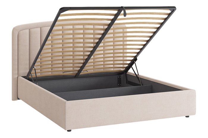 Кровать Сиена 2 180х200 кремового цвета с подъемным механизмом - лучшие Кровати для спальни в INMYROOM