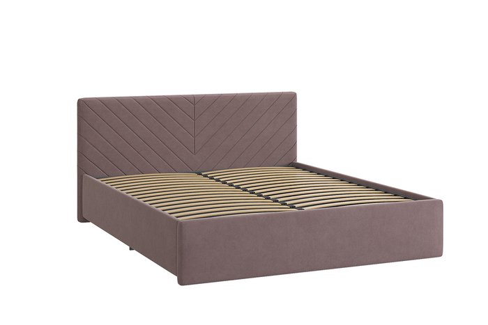 Кровать Сандра 2 160х200 коричневого цвета без подъемного механизма - купить Кровати для спальни по цене 24980.0