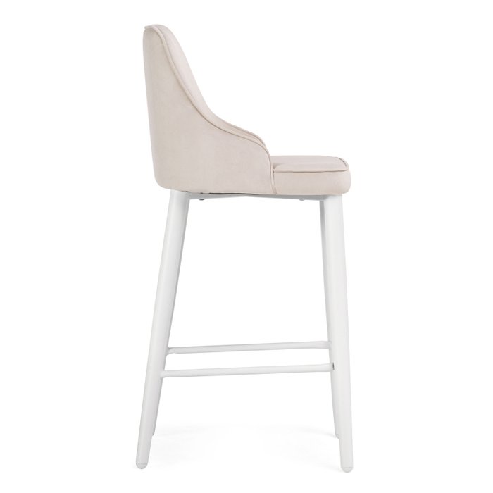 Полубарный стул Атани кремово-дымчатого цвета - лучшие Барные стулья в INMYROOM